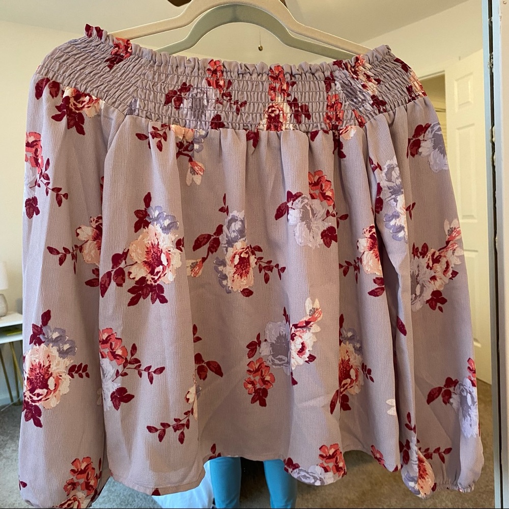 Off the shoulder blouse